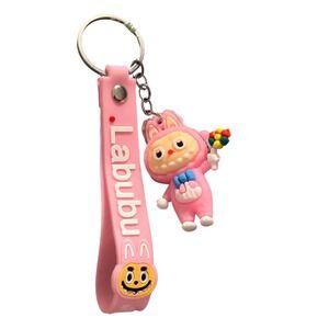 Pink Bunny Character Keychain Tassel Charm‎ Cute Bag Accessory